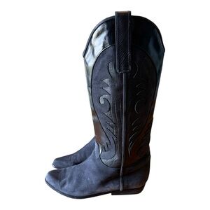 Charles David Leather Suede Boots Made in Italy sz 6.5 B